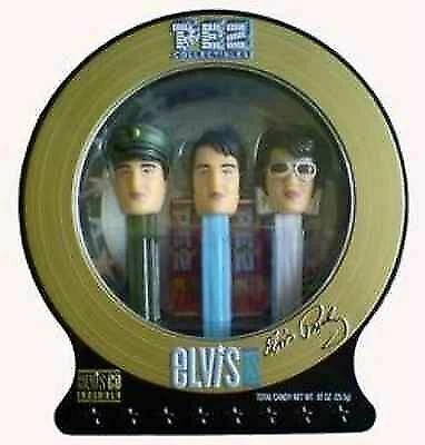 Elvis Presley Limited Edition Pez Dispensers With CD 2day Ship