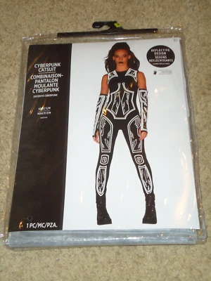 Costume, Female Cyberpunk Catsuit, Adult S/M  fits up to size 8, NIP - Image 1 of 4