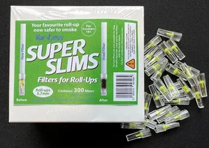 Tar-Less Super Slim Filters 5.7mm for ROLL UP Cigarettes - 300 Value Pack - Picture 1 of 4