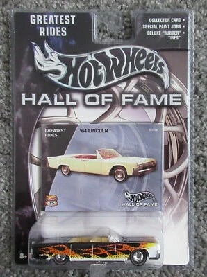 Lincoln Flames 2003 Hot Wheels 1964 Gran Salón de la Fama pilotos reales sin usar, en caja Foto 1 de 2