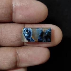 Natural Pietersite Gemstone 10.00 Cts Rectangle Artisan Cabochon 20X10X5 MM - Picture 1 of 7