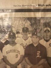 1995 San Jose Mecury Newspaper Tom Brady High School Baseball Bucs Pats Patriots