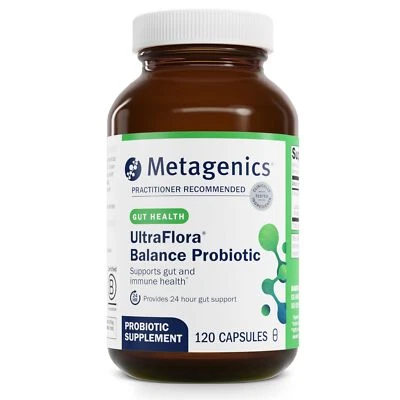 Metagenics UltraFlora Balance Probiótico 120 Cápsulas Saúde Imune Digestiva Intestinal - Imagem 1 de 4