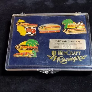 Wincraft Racing California Speedway Set spille da corsa inaugurali 1997 edizione limitata 549 - Foto 1 di 6