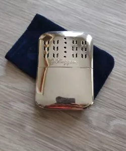 Vintage J C Highind Pocket Hand Warmer & Pouch Made In Japan Chrome Pat. Pend - Picture 1 of 4