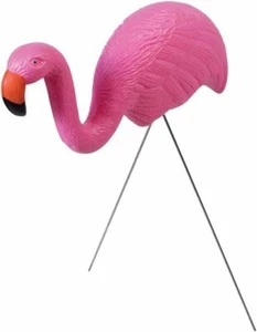 PMU Luau Small Flamingo Lawn Decor - 16 Inch Tall - Picture 1 of 5