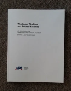 API 1104:2021 WELDING OF PIPELINES AND RELATED FACILITIES 22ST EDITION - Picture 1 of 5