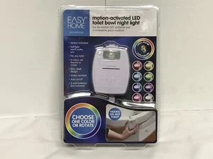 NIP Easy Home Motion Activated LED Toilet Bowl Night Light #22 - Picture 1 of 2