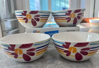 4 Pfaltzgraff Flourish pattern Soup / Cereal 5-3/4” Bowls. Retired in 2004. - Image 1 of 4
