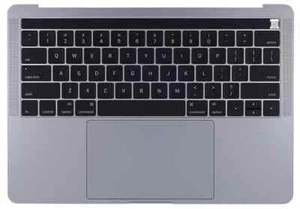 OEM SPACE GRAY Top Case Palmrest + Keyboard +Battery For 13" MacBook Pro A1706 B - Picture 1 of 2