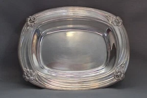 Daffodil Silverplate Oval Vegetable Footed Bowl 1847 Rogers Bros VTG 50s 9914 IS - Picture 1 of 22