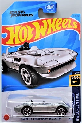 2023 Hot Wheels H Case Silver Corvette Grand Sport Roadster Fast & Furious - Image 1 of 4