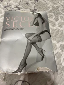 Victoria Secret Glamour Sheers LACE TOP Thigh High stay-up CREAM Small - Picture 1 of 6