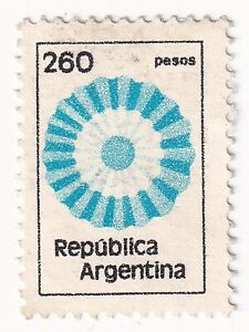 ARGENTINA Stamp 1979 Scott#1208 A559  -260 pesos Escudo used  R422