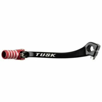 Palanca de cambios plegable Tusk punta negra/roja se adapta a: 2019-2023 HONDA CRF450L-Dual Sport Foto 1 de 2