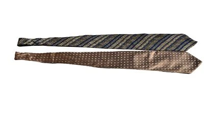 2 corbatas de seda Claiborne hechas a mano para hombre Foto 1 de 4