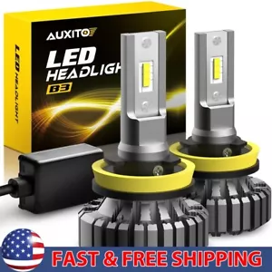 AUXITO H11 LED Headlight Beam Low Bulb Super Bright 6500K Bulb Free Return 2/4X - Picture 1 of 12