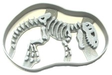 TYRANNOSAURUS REX FOSSIL T-REX DINOSAUR SKELETON COOKIE CUTTER USA PR2396
