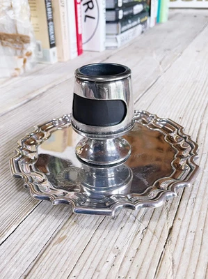 Porta fósforos vintage inglés plateado de Royal Albion Hotel en Brighton Foto 1 de 4