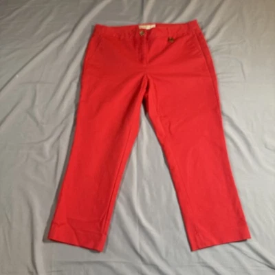 Michael Kors Capri Red Slacks Size 6 - Image 1 of 4