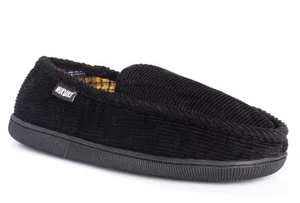 MUK LUKS Corduroy Moccasin Flannel Lining Men's Slipper - Picture 1 of 4