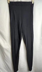 Black Milk Leggings S Womens Black Mid Rise Ankle Length fleece lined leggings  - Picture 1 of 12