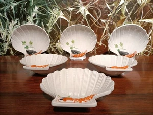 TRE ART Treviso Italy - 6 schöne Muschelschalen 17x16cm - Handpainted - Picture 1 of 5