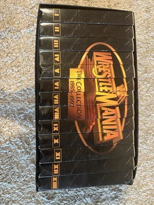WWF WrestleMania The Collection 1985–1997 VHS Box Set Vol. I–XIII Vintage VHS - Image 1 of 2