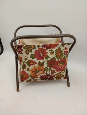 Bolsa de costura cosida a mano de colección con marco de metal plegable leer ver tamaño en fotos Foto 1 de 4