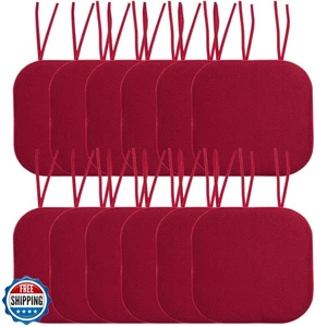 Sweet Home Collection Chair Cushion Memory Foam Pads with Ties Ho - Picture 1 of 4