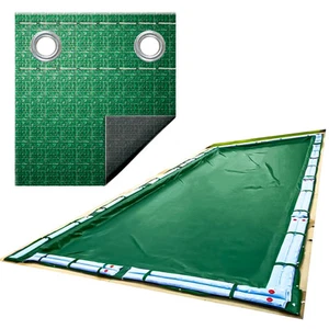 SWIMLINE HYDROTOOLS Supreme Guard Heavy Duty Winter Pool Cover Green/Black - Picture 1 of 5