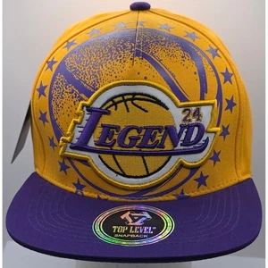 Los Angeles Lakers Top Level Legend 24 Kobe Snapback Mütze Kappe NBA Basketball Neu mit Etikett - Bild 1 von 12