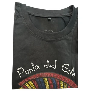 T-Shirt  Short Sleeve - Uruguay Canoa Quebrada    Graphic Print Black Size XL - Picture 1 of 4