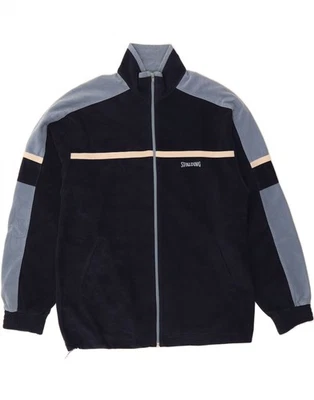 Chaqueta polar SPALDING para hombre UK 42 XL azul marino bloque de color poliéster AV03 Foto 1 de 4
