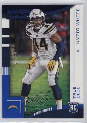2018 Panini Rookies & Stars Rookies True Blue /49 Kyzir White #186 RC - Image 1 of 2