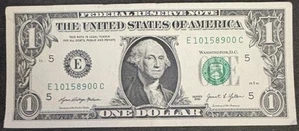 2021 Richmond $1 Bill October 15th 1989 Birthday/Anniversary Low Sum 24 Note - Picture 1 of 2