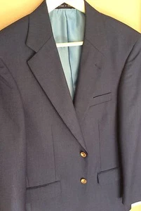 ""Alan Flusser"" Nuevo Elegante Abrigo Deportivo SB Azul 38R Nuevo Sin Etiquetas" - Imagen 1 de 11