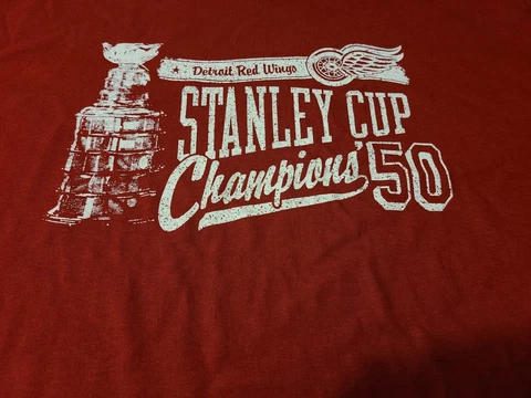 Detroit Red Wings Hockey Stanley Cup Champs  XL Tee SHIRT NEW WITHOUT TAGS Cover