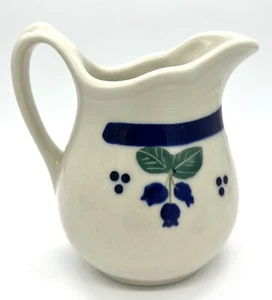 Jarra de jarabe Hartstone Pottery Wild Blueberry vintage de 4,5 pulgadas - Imagen 1 de 9