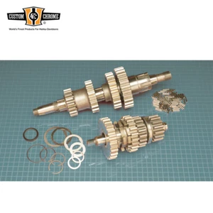 RevTech 4-Speed Gear Set 2.44:1 Close-Ratio Fits For Harley Big Twin 1970-E77 - Picture 1 of 4