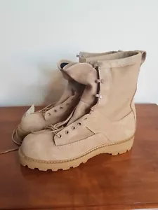 NEW Bates Military Combat Boots Mens 9.5 Gore-Tex US Army Temperate Tan Vibram - Picture 1 of 13