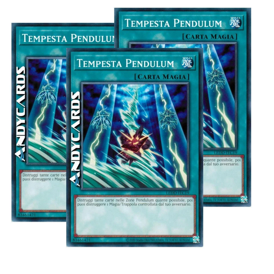 3x TEMPESTA PENDULUM • (Pendulum Storm) • Comune • LEDD ITC19 • Unl • Yugioh! - Immagine 1 di 1