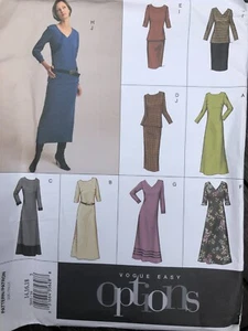 Vogue Easy Options 2693 Misses'/Misses' Petite Dress Top & Skirt 14-16-18 Unuse - Picture 1 of 2