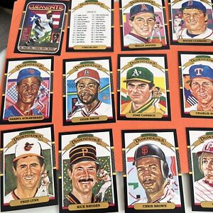 1986 Donruss Leaf Baseball COMPLETE Set DIAMOND KINGS  + CHECKLIST