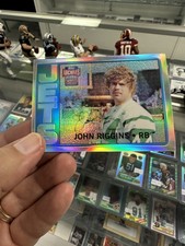 2001 TOPPS ARCHIVES RESERVE HOF JOHN RIGGINS ON CARD AUTO REFRACTOR JETS Faded