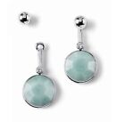 Lia Sophia &quot;Albuquerque&quot; 2-1 Detachable Earrings w/Genuine Amazonte &amp; Crystals
