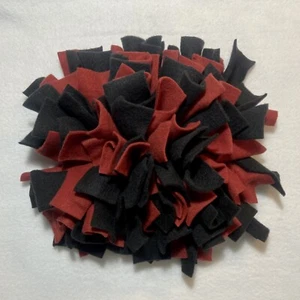 Dog Slow Feeding Scentwork Puzzle Toy Treat Small Snuffle Mat Maroon Red & Black - Picture 1 of 8