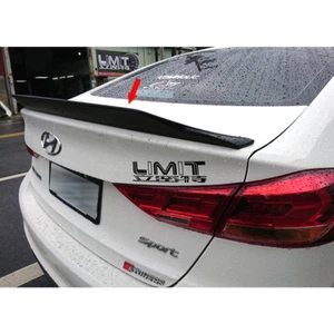 Painted Black For Hyundai AD Elantra Avante 6th Sedan HellaFlash Trunk Spoiler - Picture 1 of 10