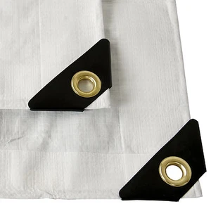 12 mil Heavy Duty Canopy Tarp WHITE UV Blocker Tent Car Boat Cover -Choose Size - Picture 1 of 2