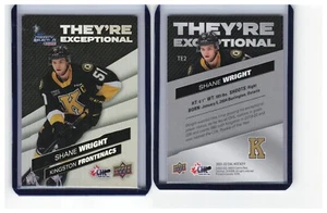 21/22 2021/22 Upper Deck CHL They're Exceptional #TE2 Shane Wright - Kingston - Imagen 1 de 1